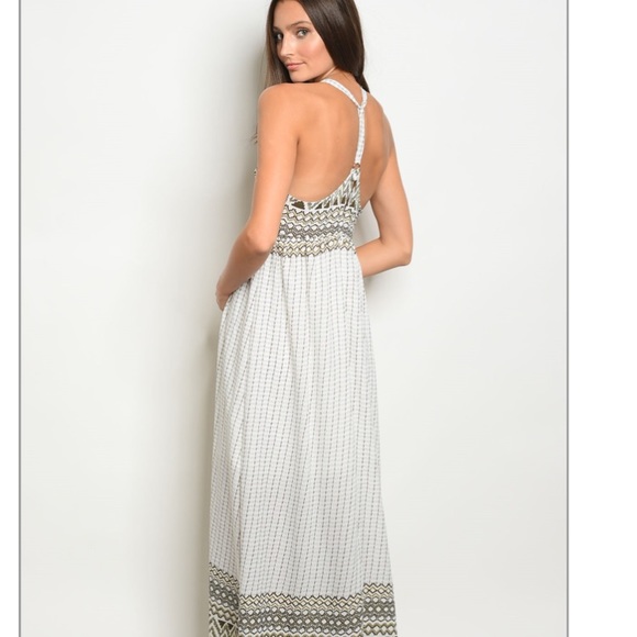 Leshop beautiful deep v lined racerback maxi - Picture 5 of 8